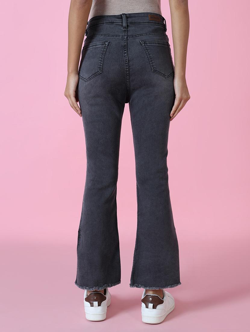 women's plain bootcut jeans - 20383261 - Standard Image - 3