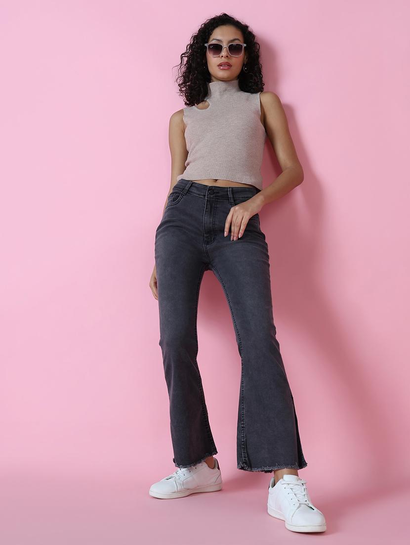 women's plain bootcut jeans - 20383261 - Standard Image - 5