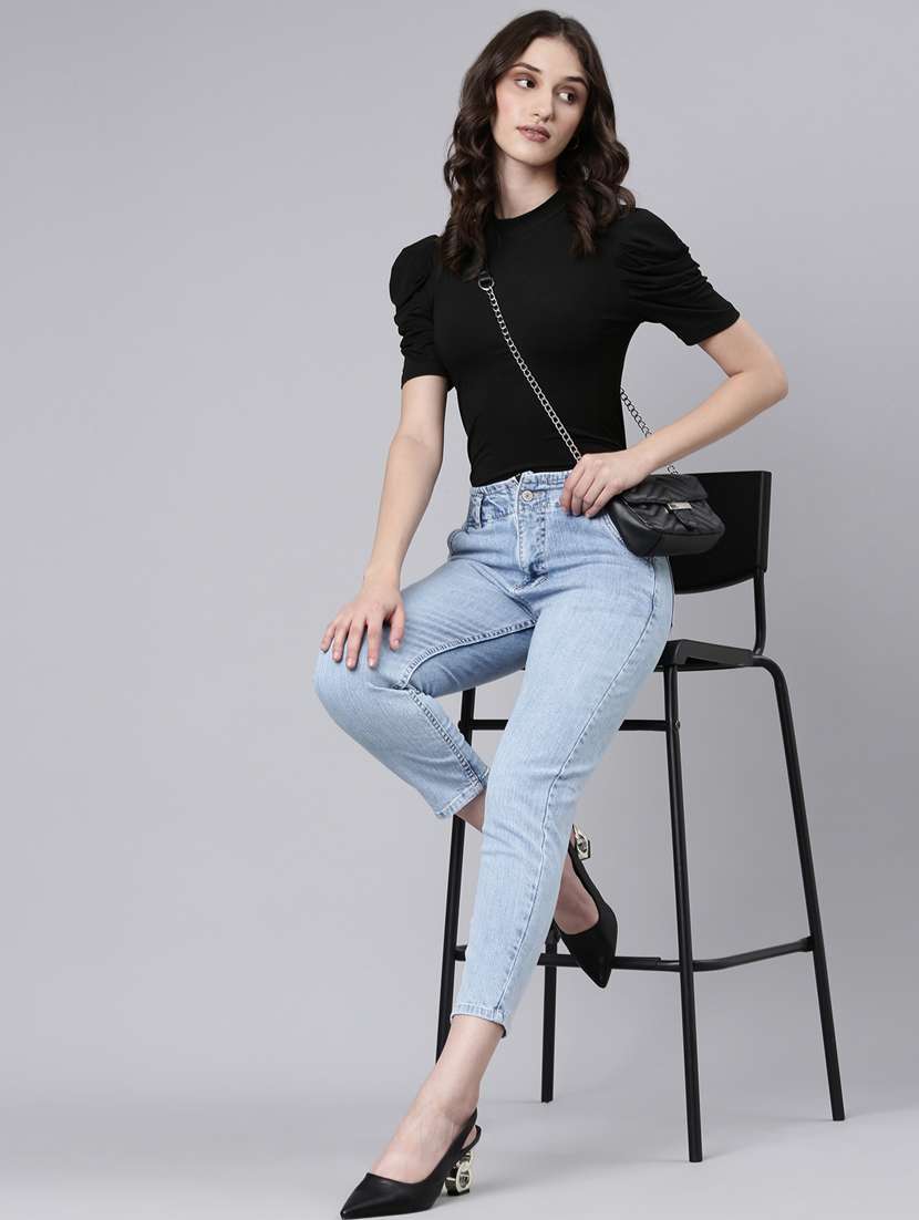 women's plain skinny fit jeans - 20383279 -  Standard Image - 3