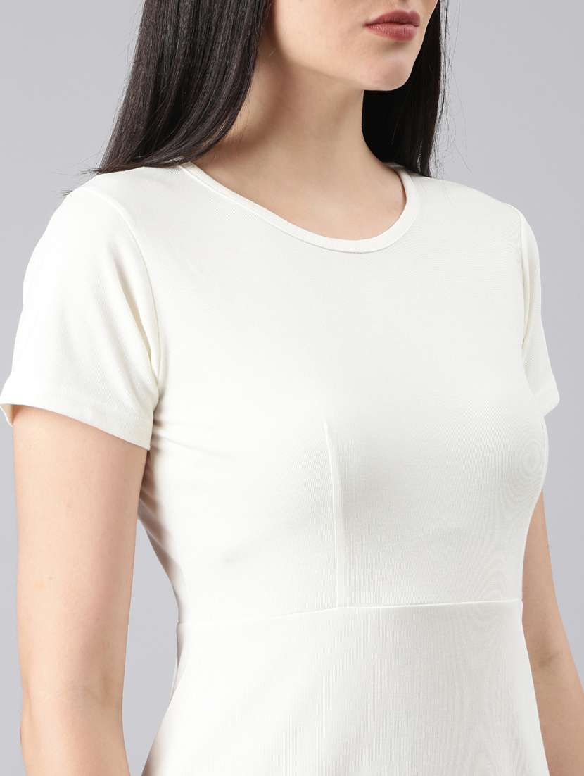 women white cotton bodycon dress - 20383328 - Standard Image - 5