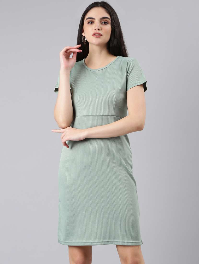 women solid bodycon dress - 20383357 - Zoom Image - 0