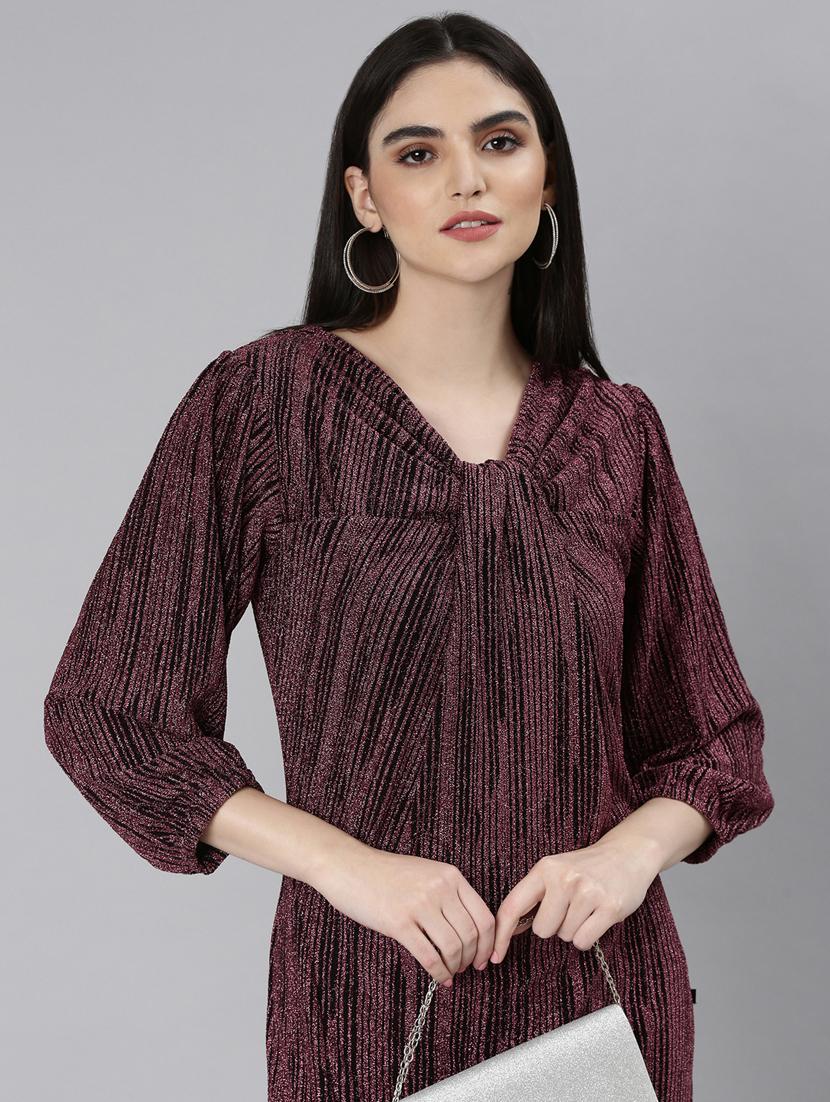 black solid with work gown dress - 20383502 - Standard Image - 3