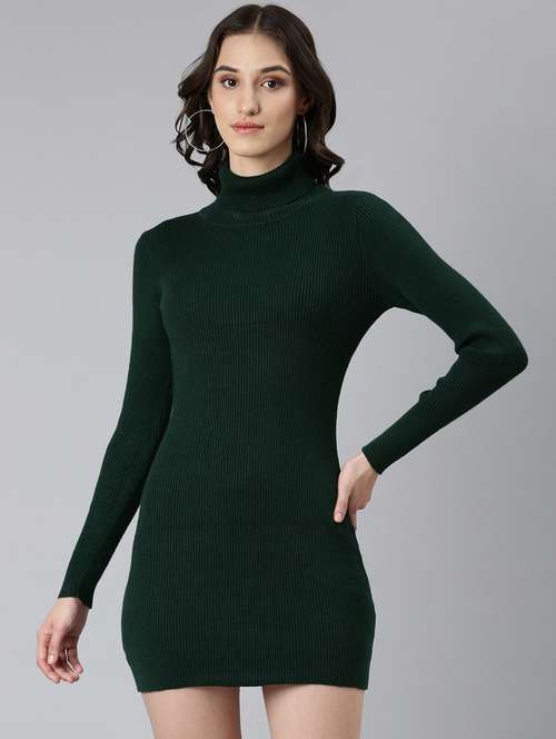 women green acrylic bodycon dress - 20383528 - Standard Image - 0