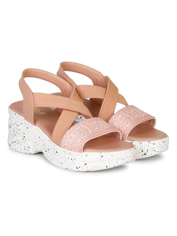 pink back strap wedge - 20383708 -  Zoom Image - 0