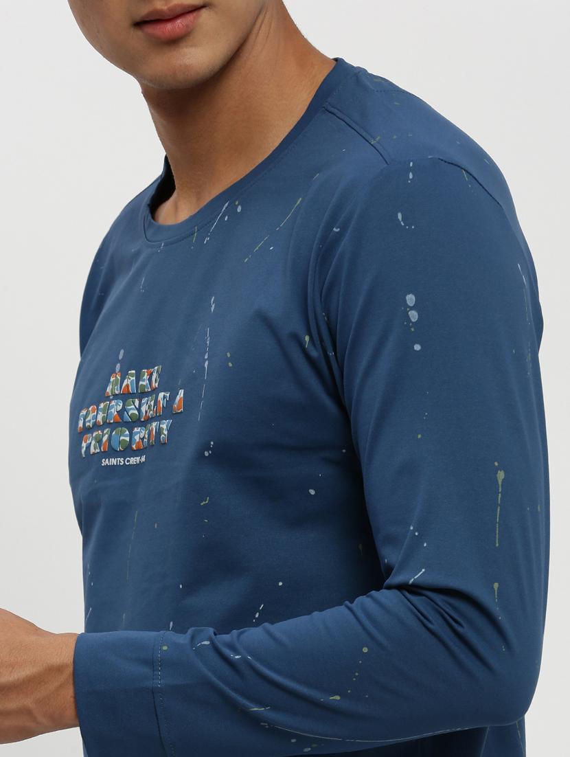 mens chest print sweatshirt - 20383857 - Standard Image - 5