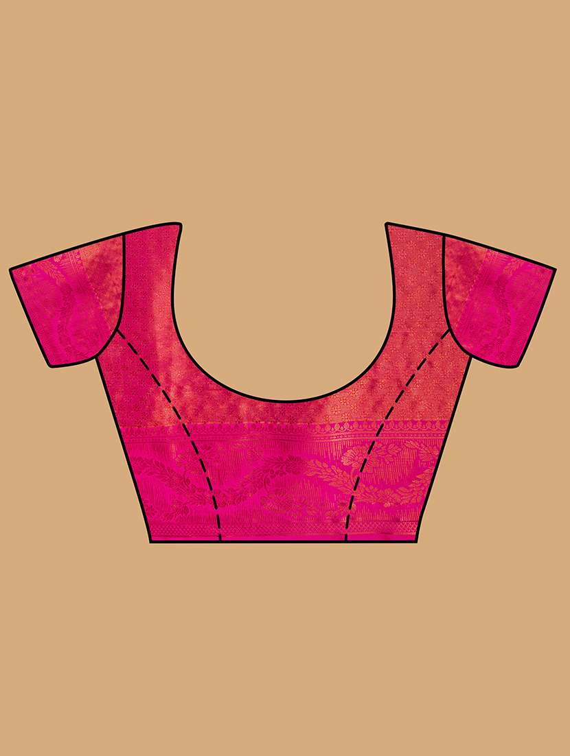 women's floral light blue colored saree with blouse - 20384124 -  Standard Image - 3