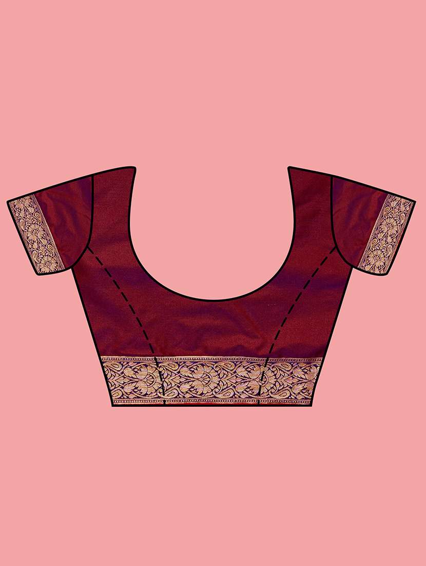 women's banarasi saree with blouse - 20384130 -  Standard Image - 3