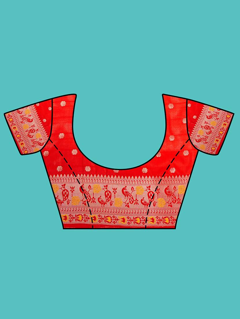 women's self design mustard colored saree with blouse - 20384152 -  Standard Image - 3