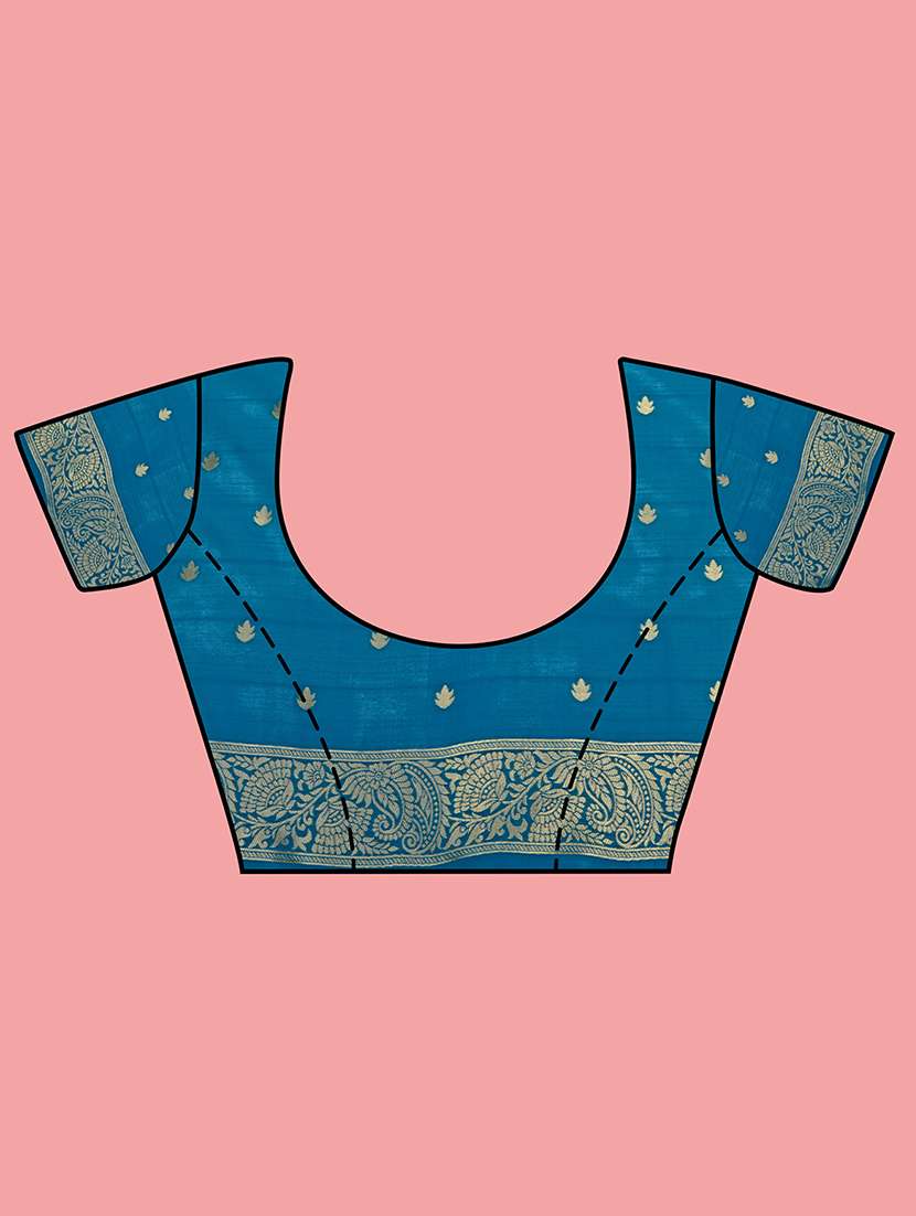 women's banarasi saree with blouse - 20384182 -  Standard Image - 3