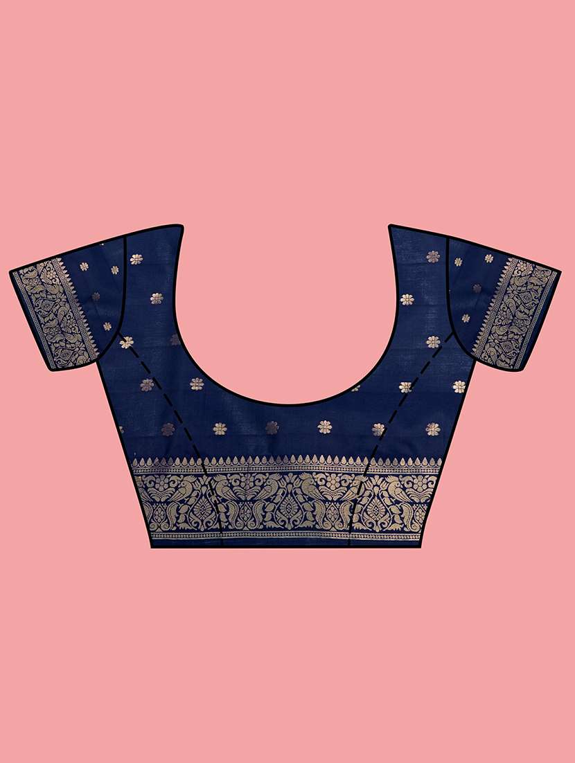 women's self design pearl grey colored saree with blouse - 20384186 -  Standard Image - 3