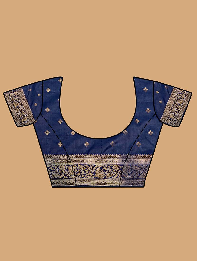 women's banarasi saree with blouse - 20384208 -  Standard Image - 3