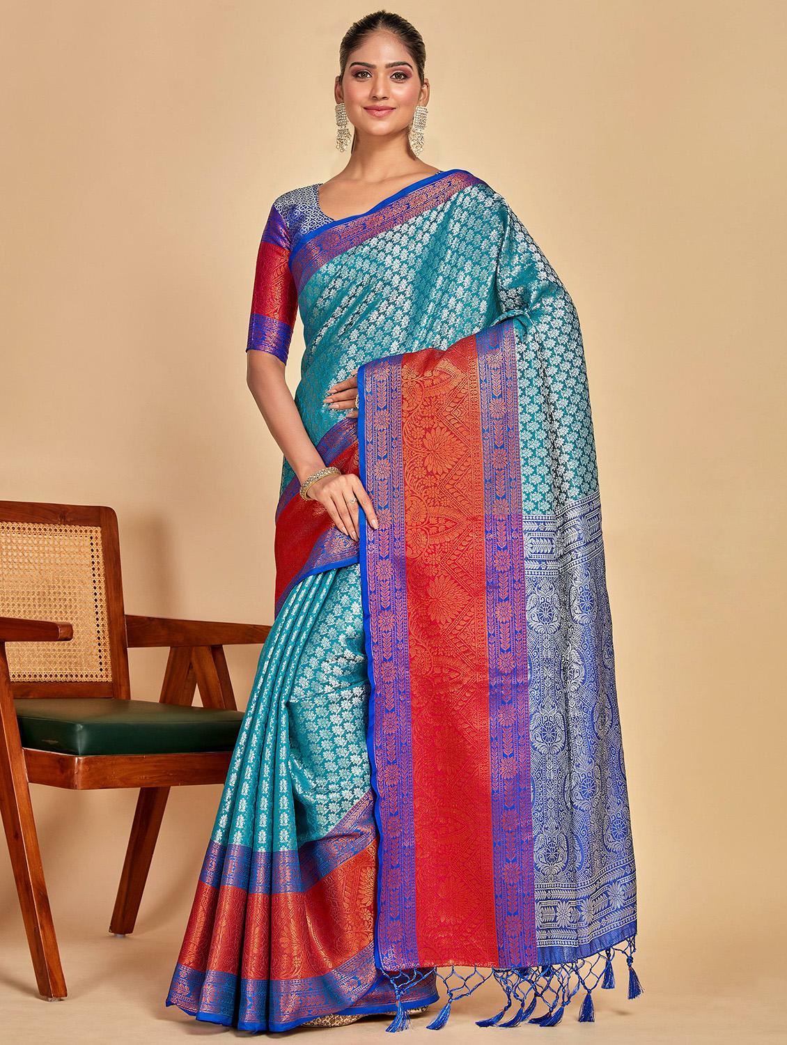 women's banarasi saree with blouse - 20384256 - Zoom Image - 0