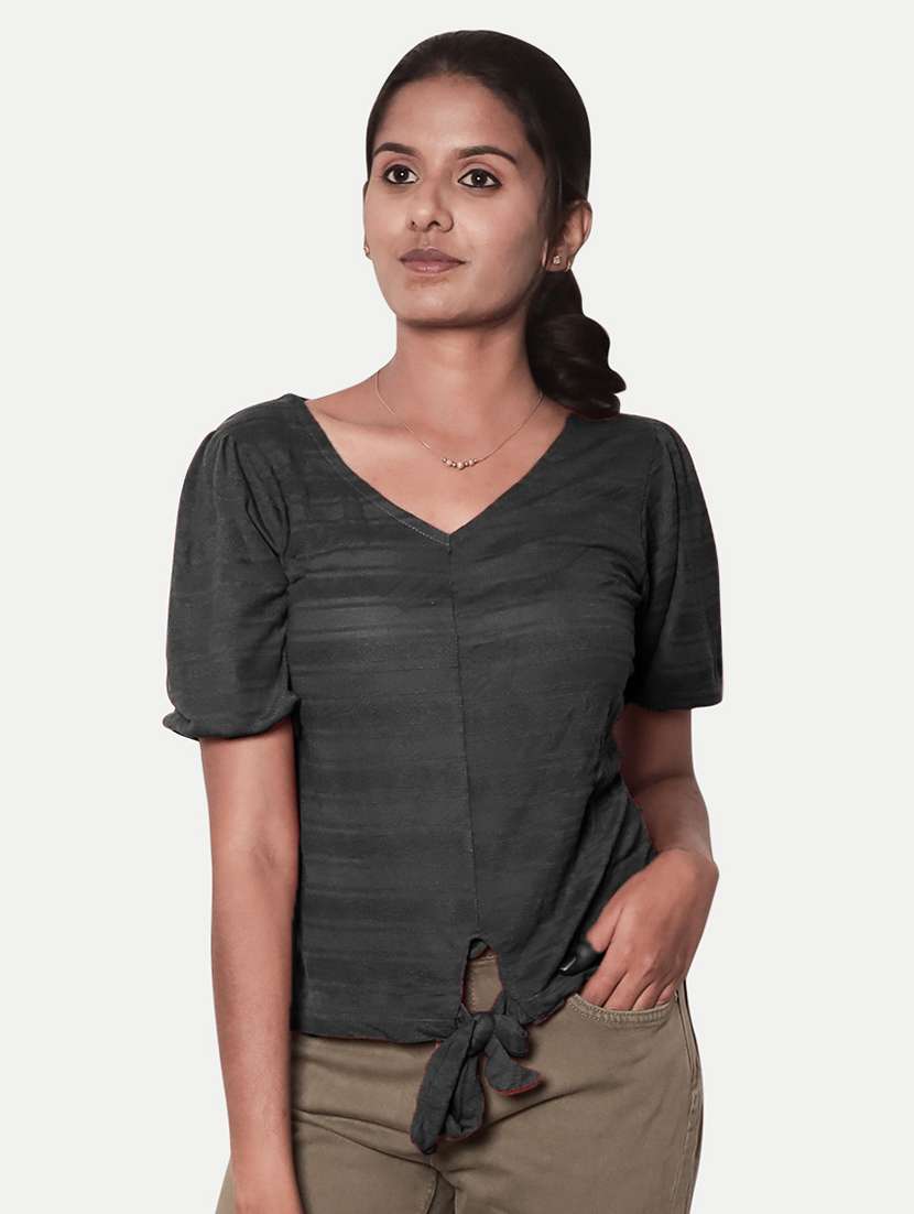 black striped regular top