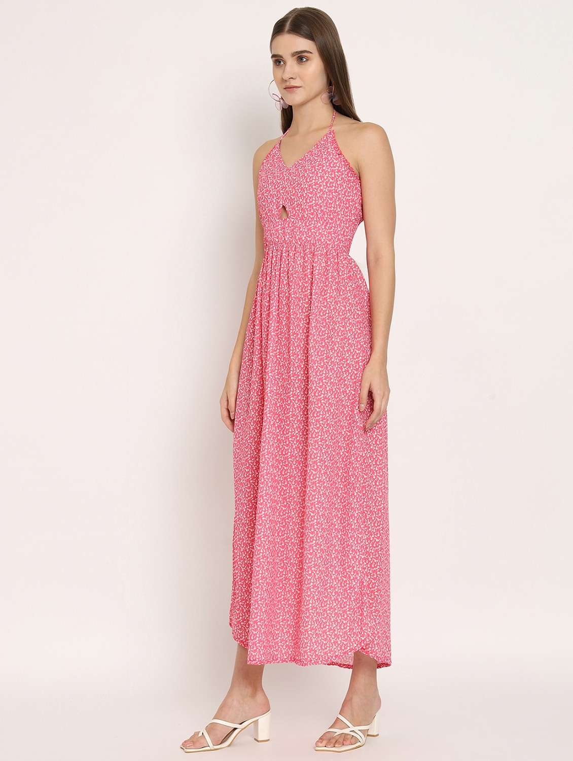 coral floral maxi dress - 20386182 -  Standard Image - 3