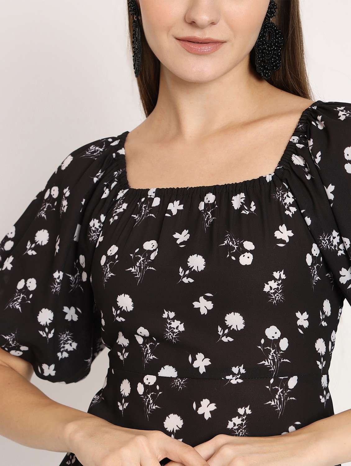 black floral sheath dress - 20386209 -  Standard Image - 5