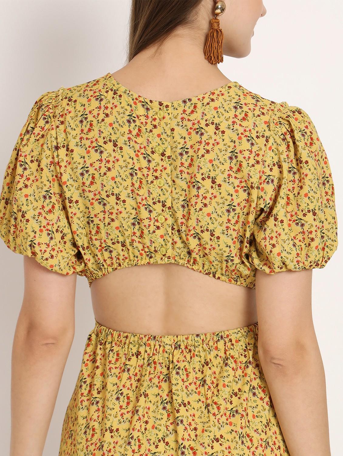 women multi color printed rayon fit & flare dress - 20386214 - Standard Image - 5