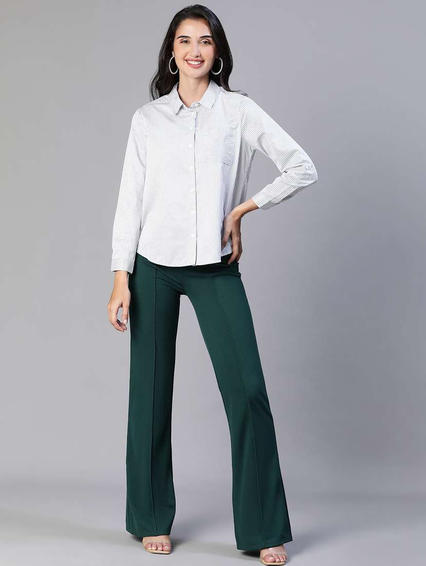 multi print stripes regular shirt - 20386242 -  Standard Image - 5