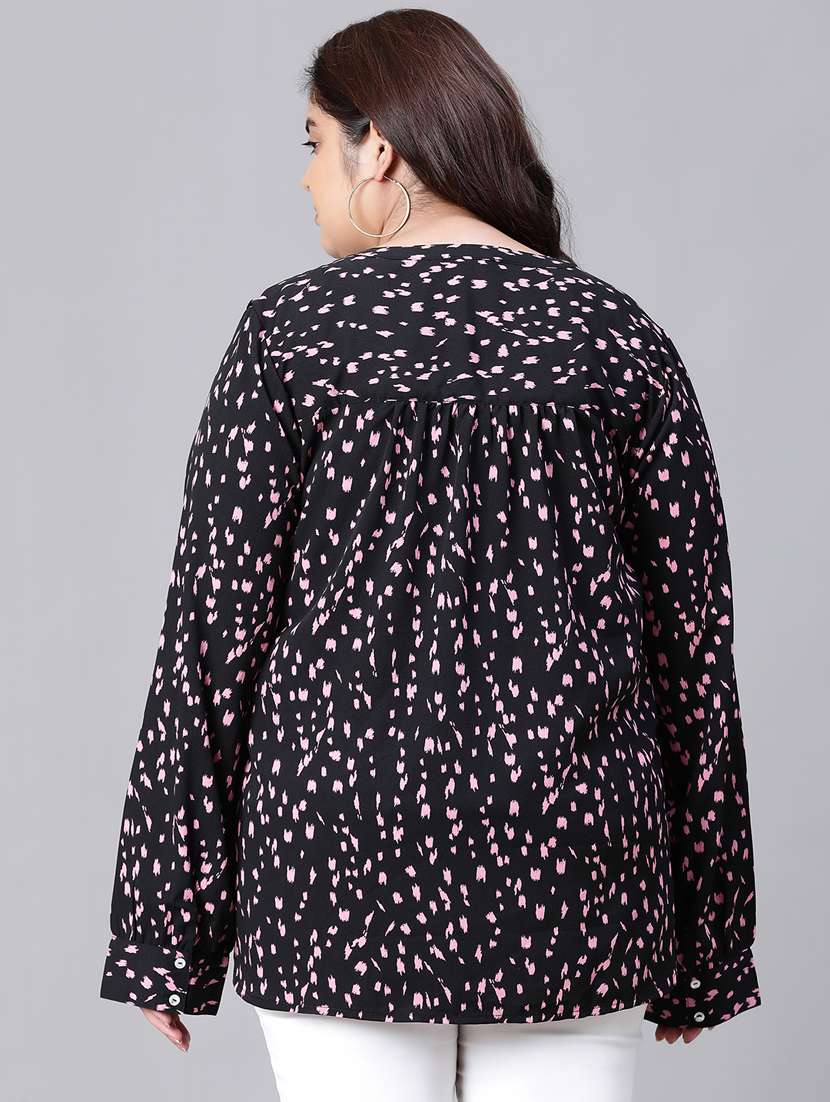 black animal print regular shirt - 20386247 -  Standard Image - 3
