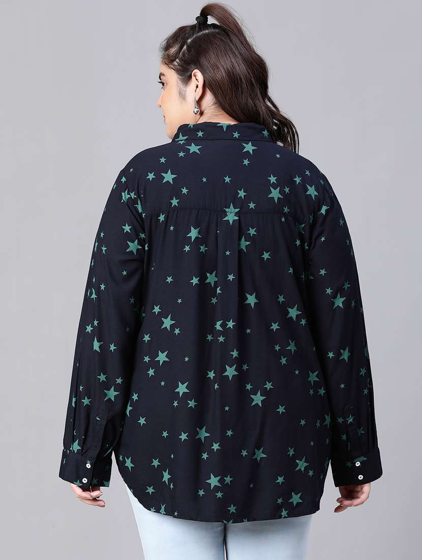 dark blue printed regular shirt - 20386249 -  Standard Image - 3