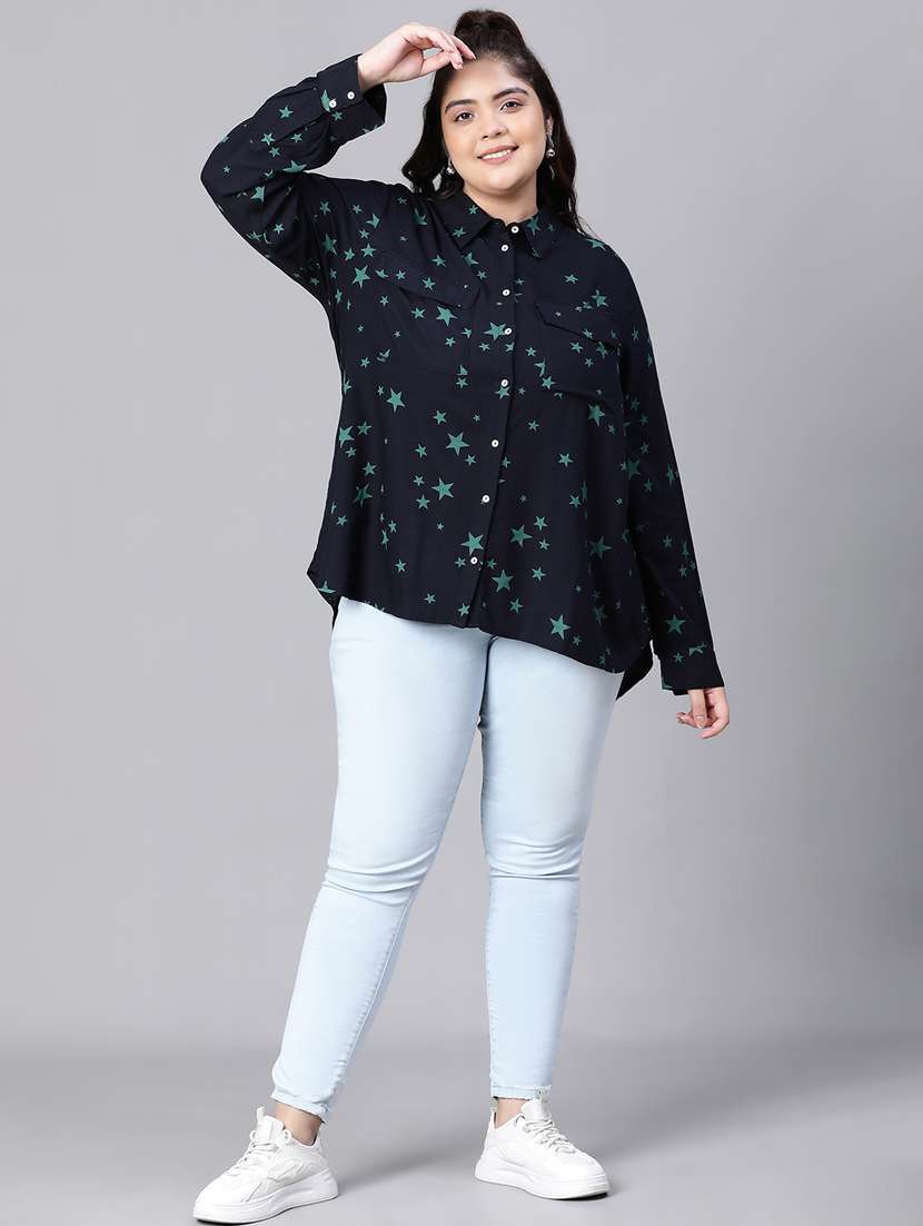 dark blue printed regular shirt - 20386249 -  Standard Image - 5