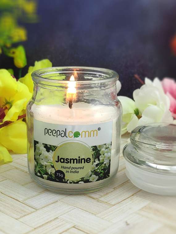 peepalcomm scented wax jar candle