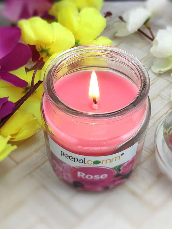 peepalcomm scented wax jar candle