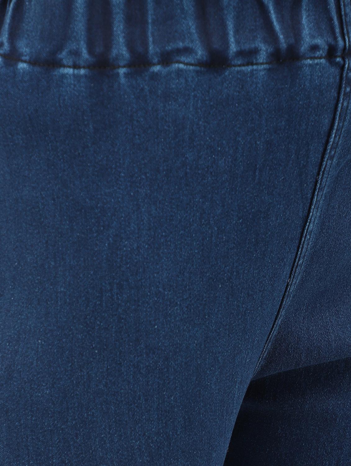 women blue skinny fit denim capri - 20386452 - Standard Image - 5