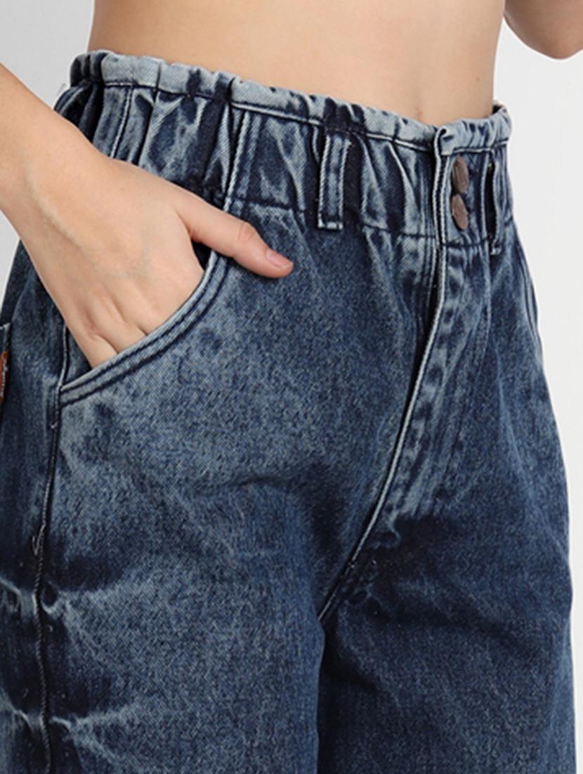 women's plain wide leg jeans - 20386500 - Standard Image - 5