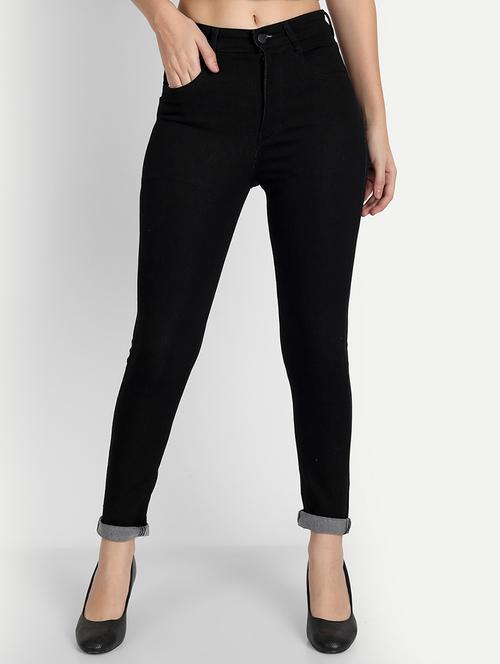 women's plain skinny fit jeans - 20386515 - Standard Image - 0