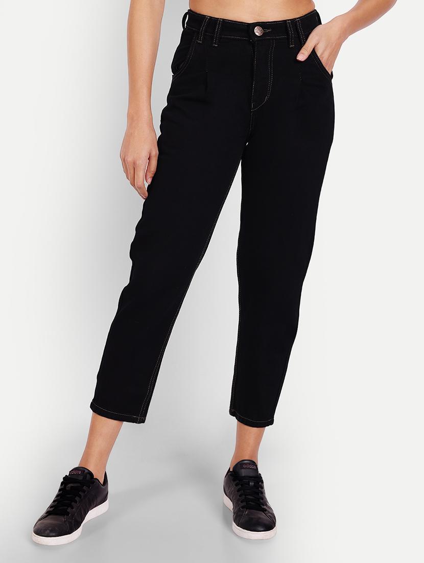 women's plain mom fit jeans