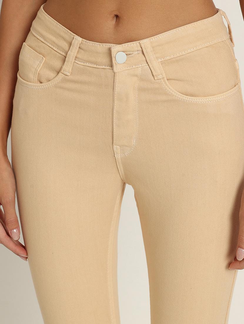 women's plain slim fit jeans - 20386554 - Standard Image - 5
