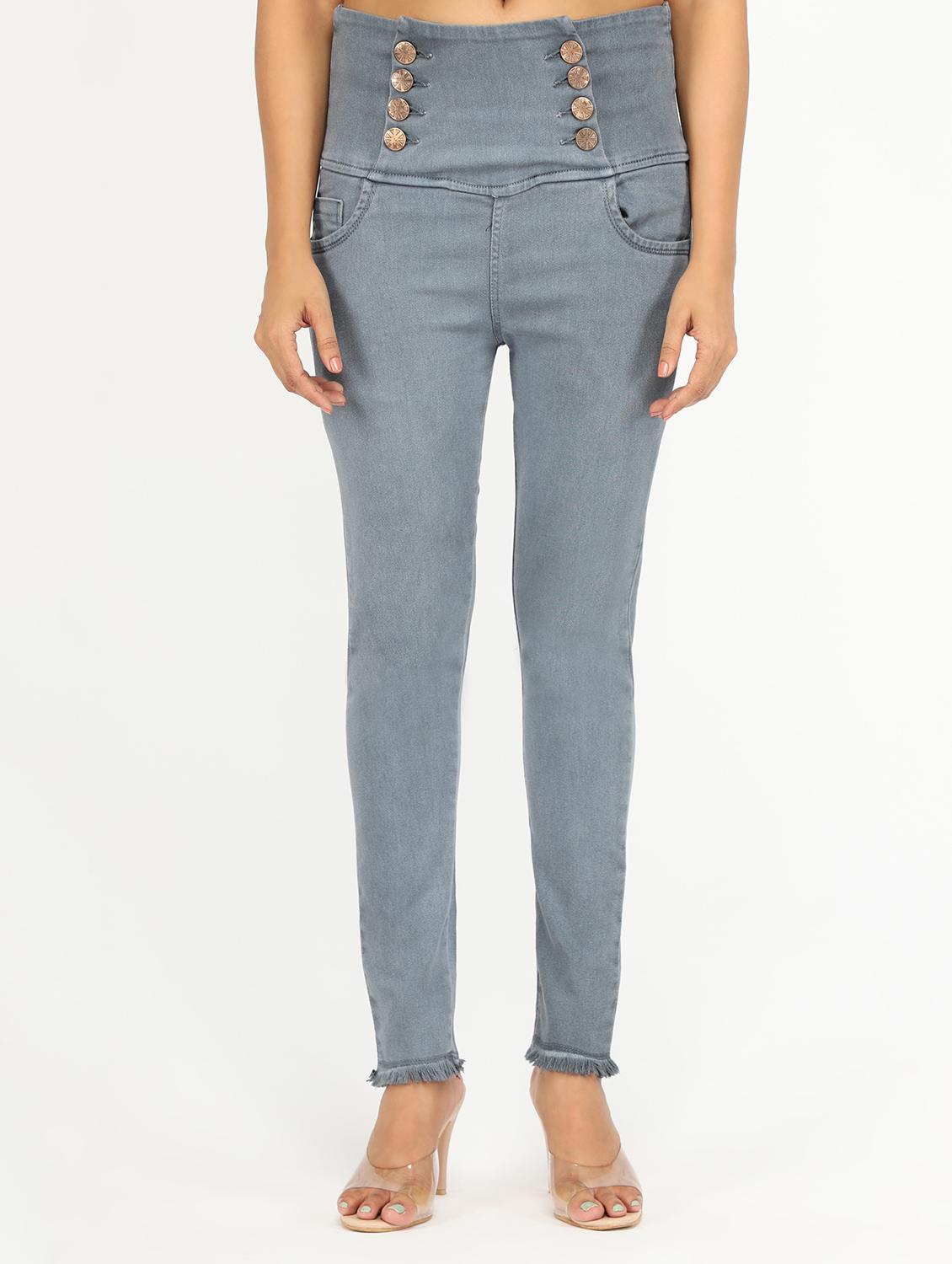 women's plain slim fit jeans - 20386565 - Zoom Image - 0