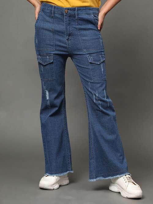 women's high rise solid cargo - 20386590 - Standard Image - 0