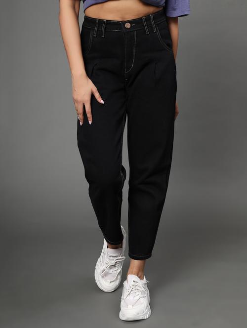 women's plain mom fit jeans - 20386608 -  Standard Image - 0