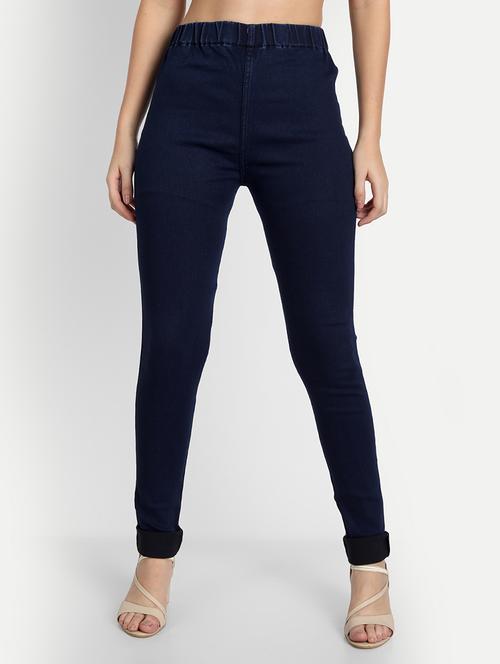 women blue denim jegging - 20386738 -  Standard Image - 0