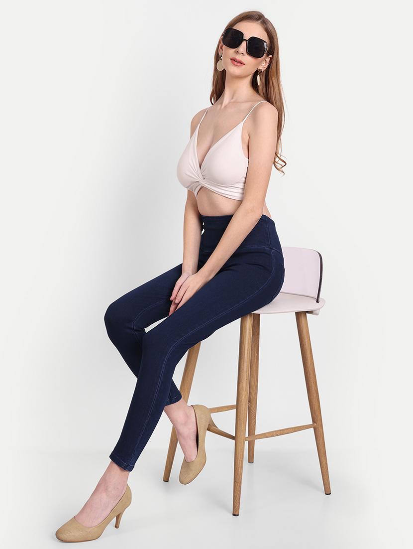 women blue denim jegging - 20386742 - Standard Image - 3