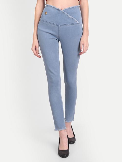 womenlight blue denim jegging - 20386752 - Standard Image - 0
