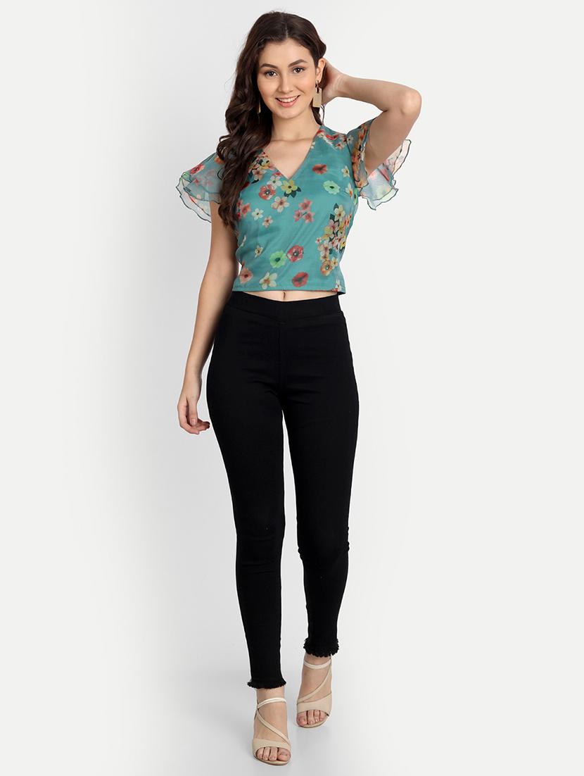 women black denim jegging - 20386759 - Standard Image - 3