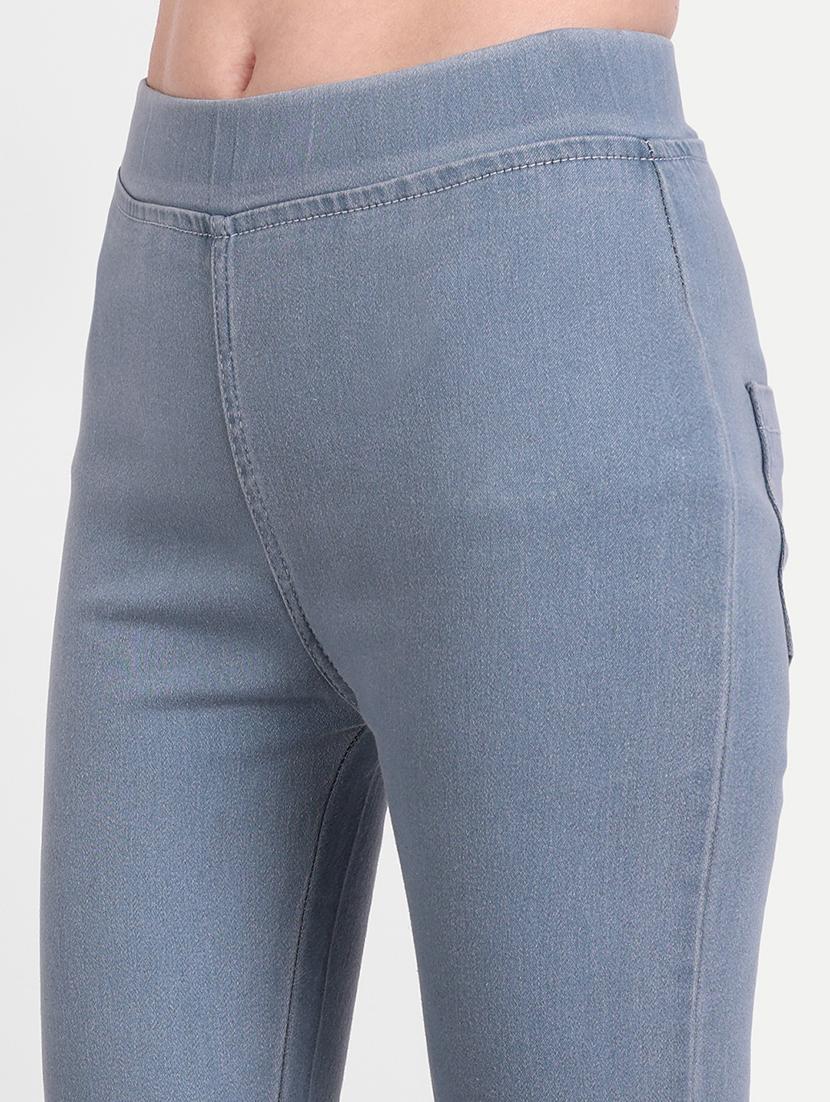 women light blue denim jegging - 20386762 - Standard Image - 5