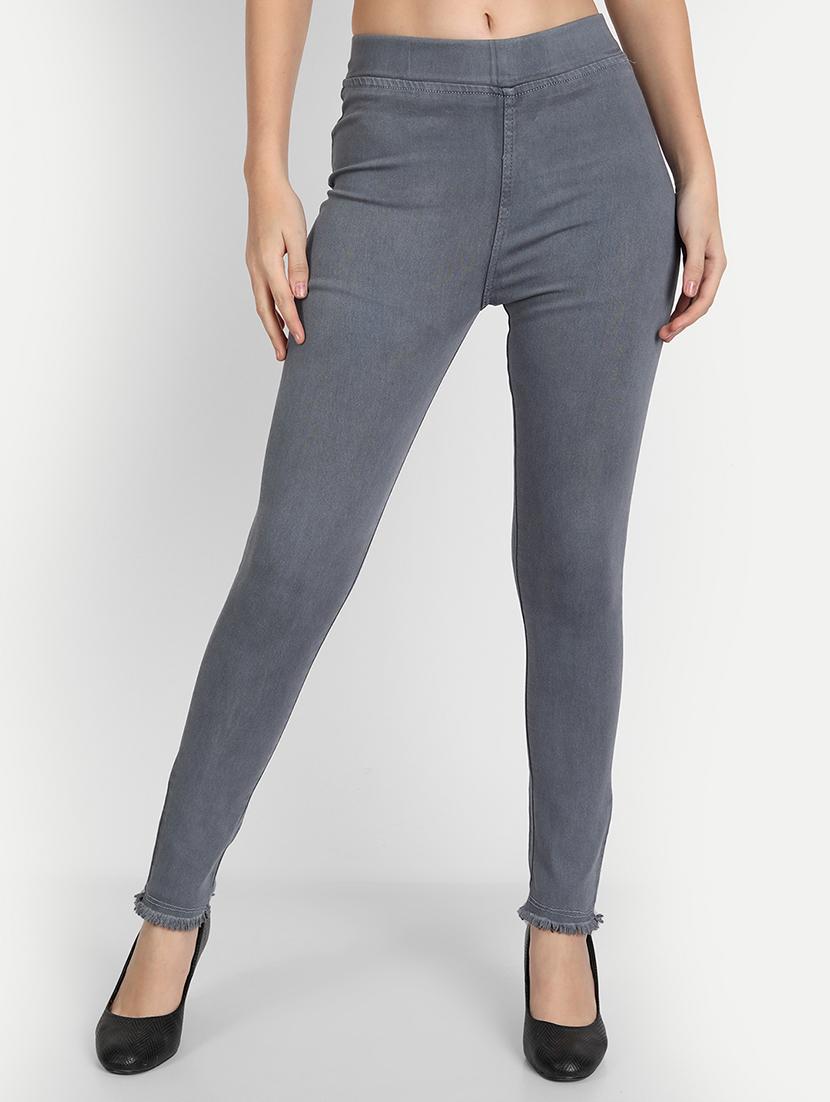 women grey denim jegging - 20386763 -  Zoom Image - 0