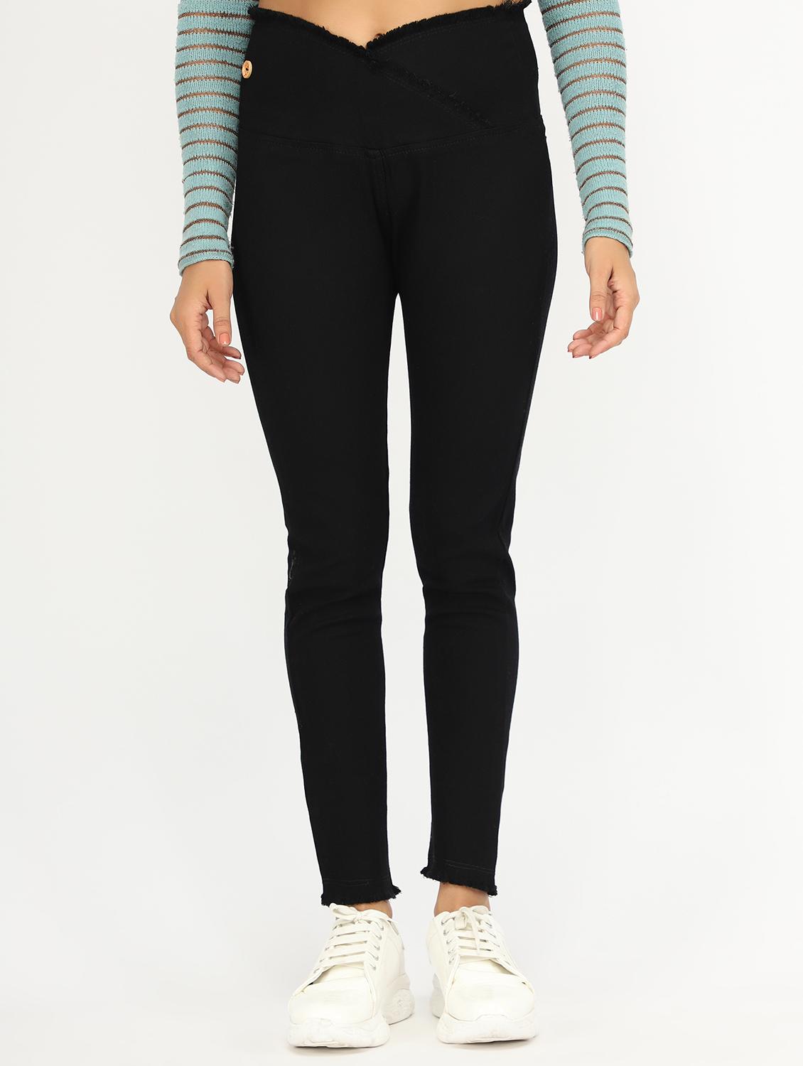 women black denim jegging - 20386775 -  Zoom Image - 0