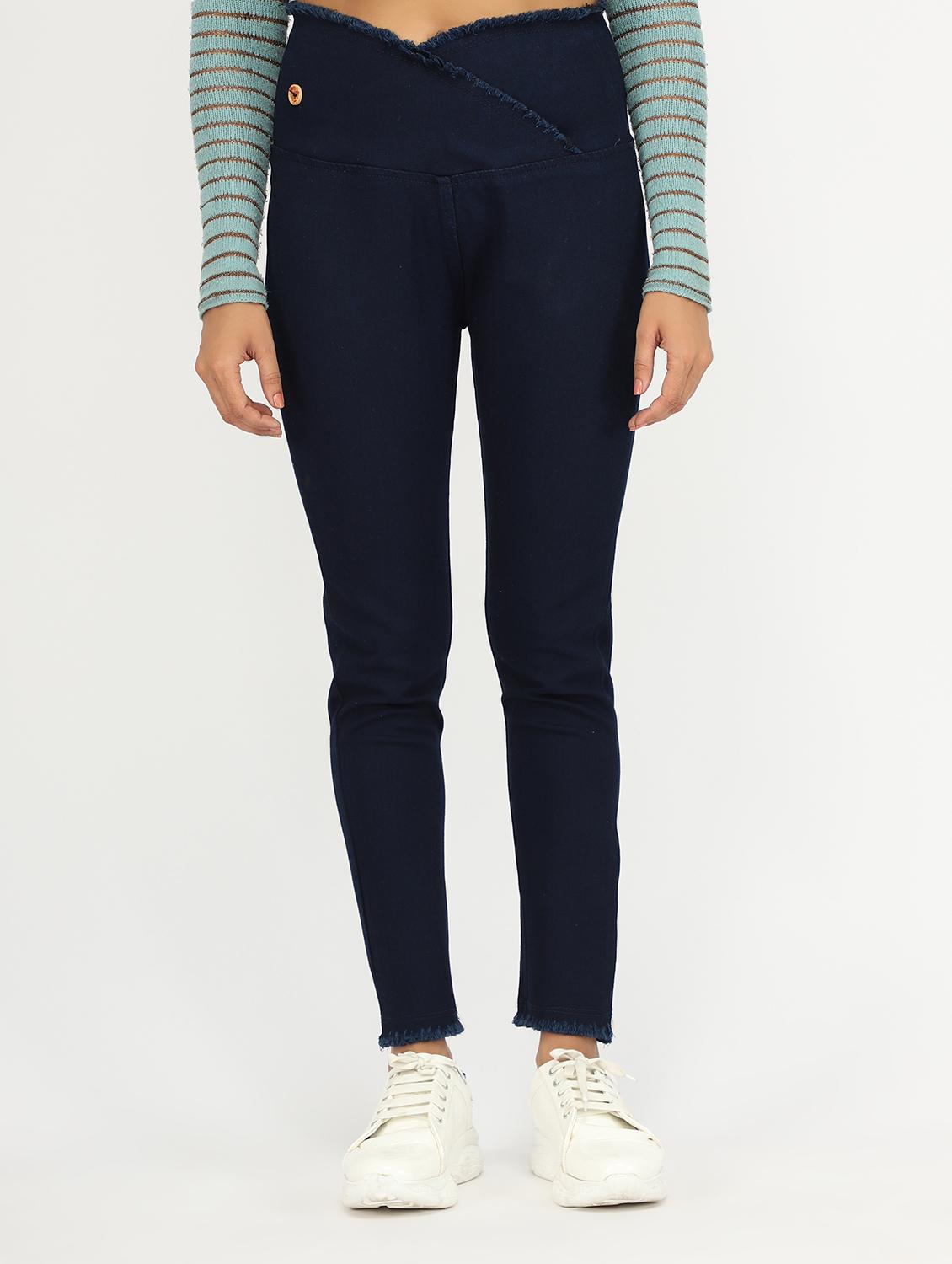 women navy blue denim jegging - 20386778 -  Zoom Image - 0