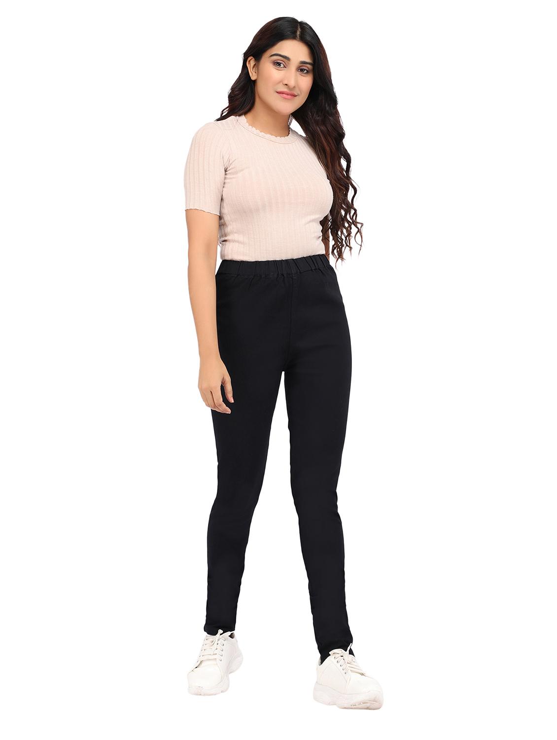women black denim jegging - 20386793 - Standard Image - 3