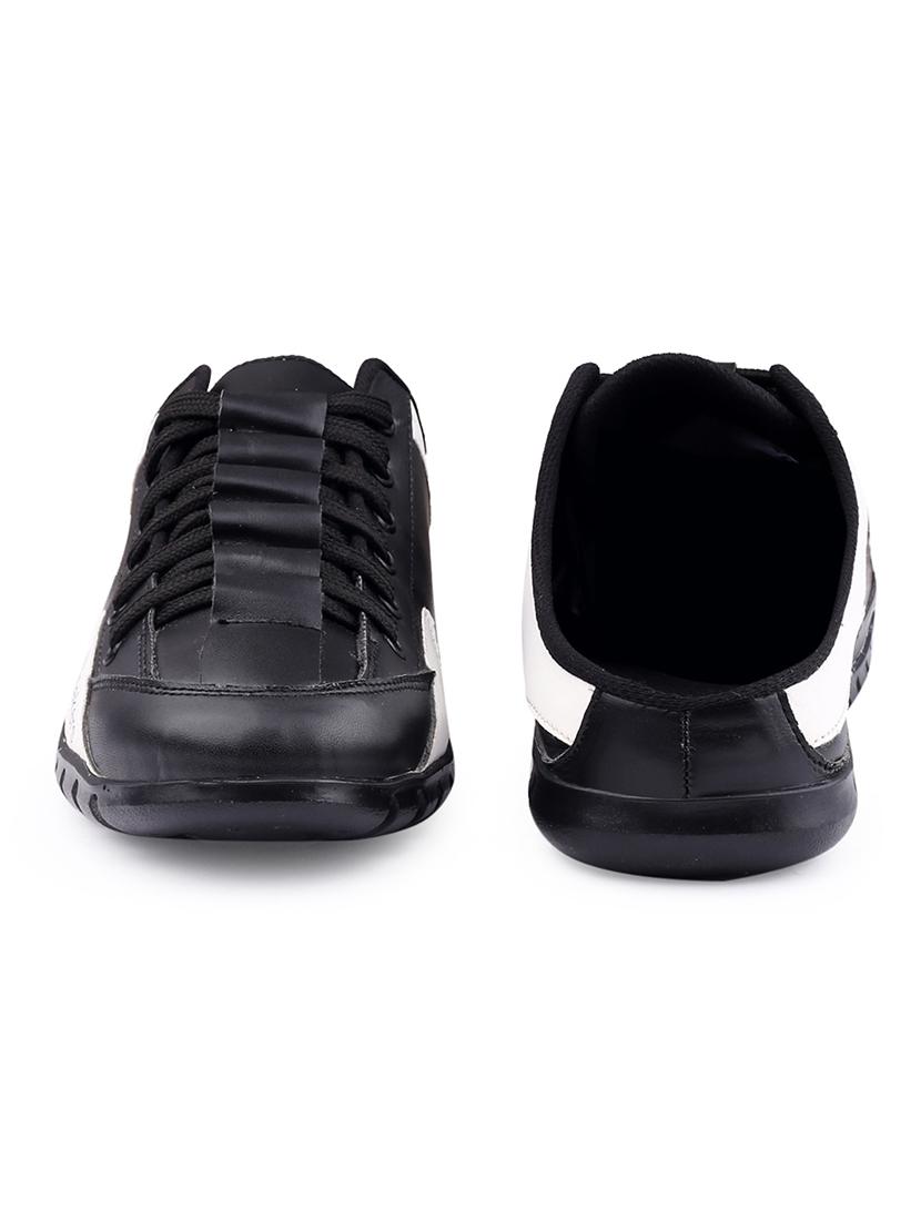 men color block black lace up sneaker - 20387866 - Standard Image - 3