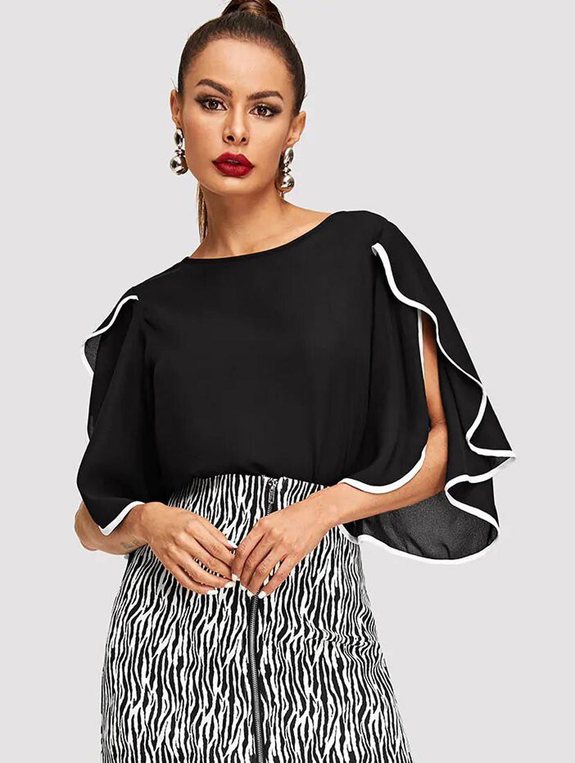 black solid regular top - 20387978 - Zoom Image - 0