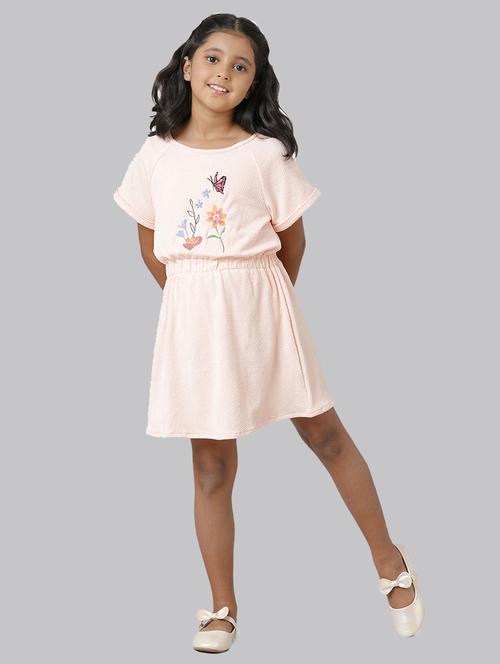 girls round neck short sleeves frock - 20388380 -  Standard Image - 0