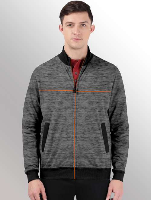 men melange casual jacket - 20388725 -  Standard Image - 0