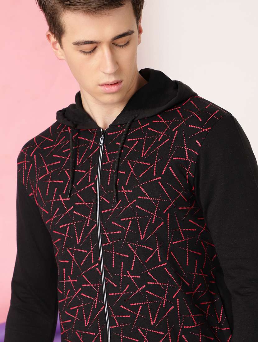 men printed hooded jacket - 20388740 -  Standard Image - 3