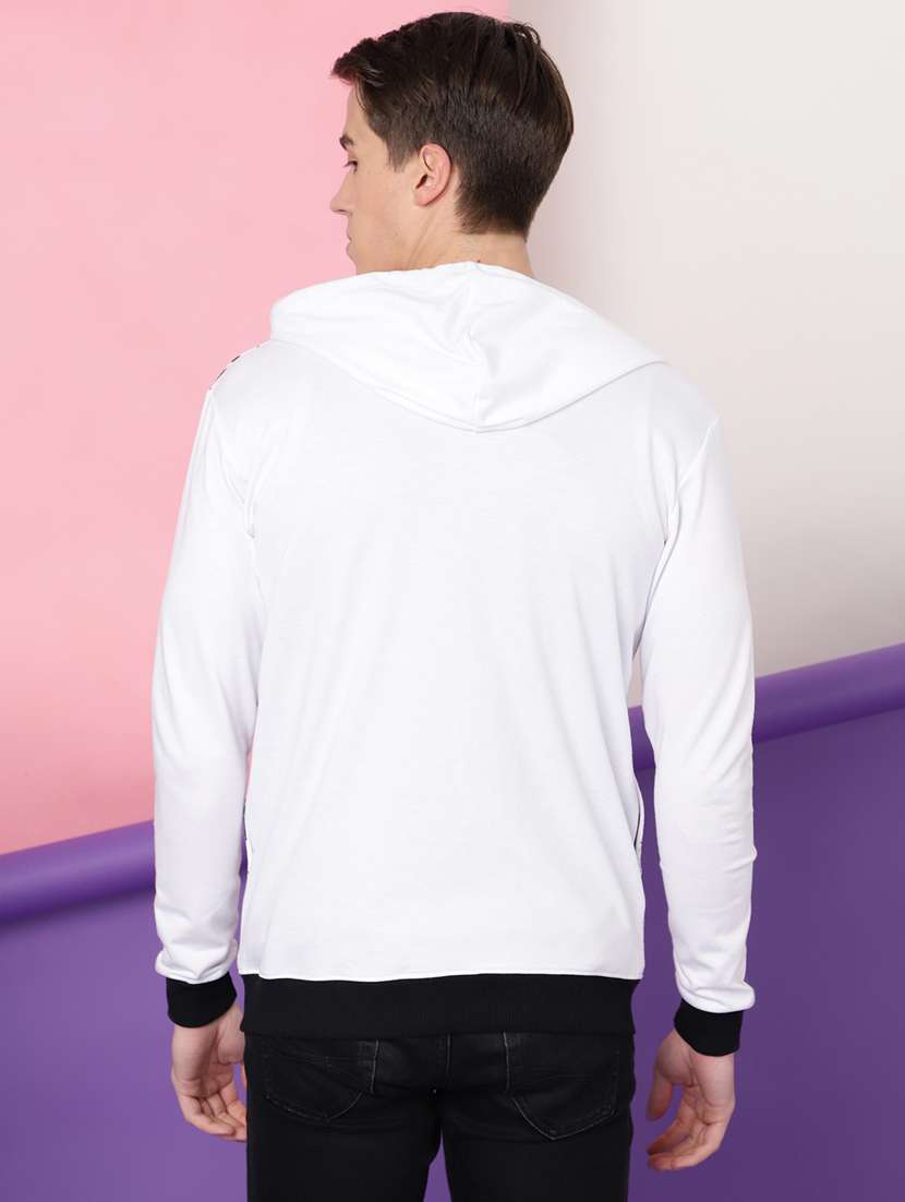 men printed long sleeve hooded sweatshirt - 20388745 -  Standard Image - 3