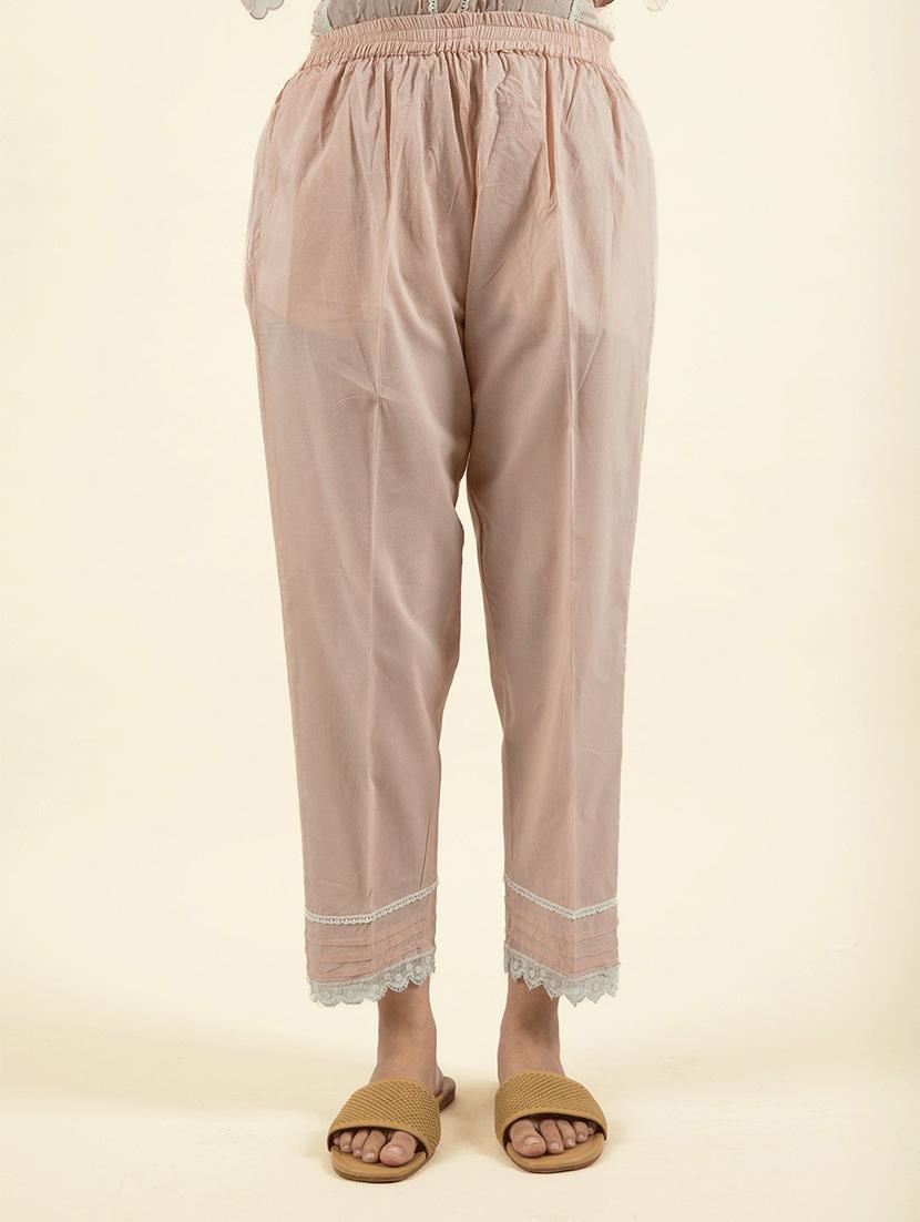 women taupe v-neck kurta pant set - 20388859 - Standard Image - 3